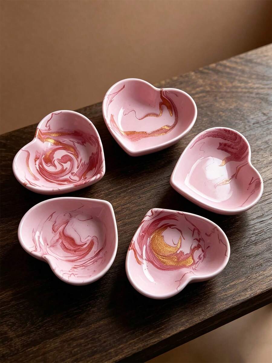 DIY Heart Shape Jewelry Storage Tray Silicone Mold, Heart Tray Casting Mold For Gypsum Clay Epoxy Resin, Handmade Desktop Ornament, Home Decor Crafts Making Mold, Gift Decorative Dish Mold - White Silicone Mold - View 1