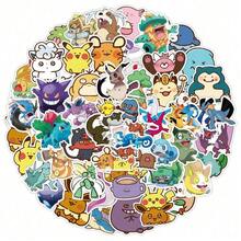 Hasbro 50pcs/1set Pokémon Cartoon Stickers KPOP Merchandise - Multi-color - View 2