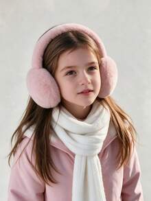 Solid Color Plush Ear Muffs Winter Headband Ear Warmers For Girls - Multicolor - View 5