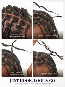 MEGALOOK Bohemian Style Water Wave Crochet Braids 10 Packs/20 Packs 100% Human Hair Natural Black Knotless Pre-Split Feather Crochet Hair Lightweight Human Hair Extensions - SNatural - View 8