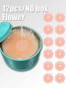2/8/10/12/16 PCS Nipple Covers For Women,Reusable Nipple Coverings,Reusable Silicone Adhesive Invisible Pasty Nipple Covers With Travel Box - Baby Pink - View 15