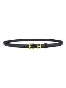 Ladies' H-Letter Buckle Belt, Simple And Luxurious Decorative Belt, Versatile Waist Accessories, Fashionable Women's Clothing Accessories - Multicolor - View 2