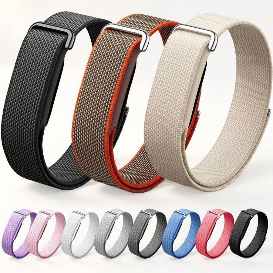 Sport Nylon Loop Band Compatible With Air, Adjustable Breathable Woven Replacement Wristband