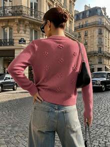 Women Sweaters - Pink - View 4