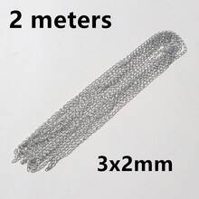 2 Meters Stainless Steel Gold Color Long Chains Bulk For Neklace Bracelet DIY Jewelry Findings Making Accessories Findings - Steel Chains - View 9
