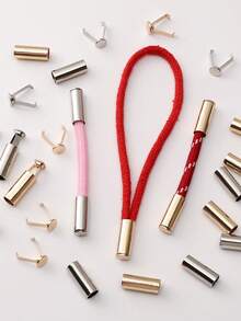 30 Set Penutup Ujung Tali Stainless Steel, Penutup Ujung Tali Kulit, Penutup Ujung Tali, Pengikat Ujung Tali, Untuk Gelang DIY, Kalung, Jepitan Tali Topi, Aksesoris Klip yang Dapat Dilepas, Rumbai, dan Pembuatan Perhiasan Lainnya. - Ujung Tali - View 5