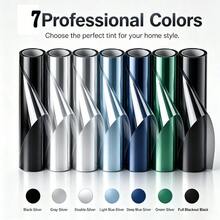 1 Roll Disposable Daylight Transmitting Privacy Film, Visible From Inside To Outside But Not From Outside To Inside, Suitable For Home Windows, Reflective Glass Window Covering With Sun Protection, Heat Insulation And UV Blocking Functions - Sunshade Film - View 2
