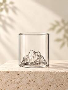 Creative Floating Mountain Landscape Glass Plant Terrarium, Dual-Use Moss Bonsai & Hydroponic Flower Vase, Bamboo Wood Base Collectible Display Ornament, Suitable For Photos, Stones, Shells And Other Small Items, Modern Home Desktop Decor, Multiple Sizes Available - A - View 15