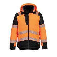 Portwest Mens Hi-Vis Winter Jacket - Orange/Black - View 3