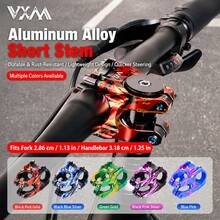 VXM Dirt Bike Handlebar Stem Mountain Bike Short Stem Downhill Cross Country Hollow 31.8x35MM Short Stem - Multicolor - View 1