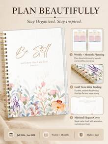 1pc A5 Bible Study Notebook, Spiral Sermon Notes Journal With Scripture, Main Thoughts & Application, Halloween Notebook, Office Decor And Accessories, Nurse Essentials, Bible Study Materials - Rectangle - View 5