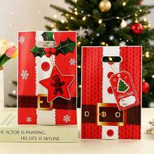 Set 60pcs/Set Tas Kado Natal Aneka Motif (Desain Acak): Termasuk Tas Jinjing dan Tas Panjang Perekat Otomatis dengan Motif Santa Claus. Ideal untuk pemberian hadiah di acara Natal, suvenir pesta, dan menambah sentuhan meriah pada perayaan liburan. - Beraneka warna - View 11
