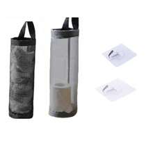 3/2/1pcs Trash Bag Storage Hanging Bag, Wall-Mounted Drawstring Shoe Bag, Back To School Season, Kitchen Plastic Bag Organizer, Woven Mesh Bag, Plastic Bag Storage Rack With Hanging Net, Suitable For School Supplies And Learning Materials - Multicolor - View 16