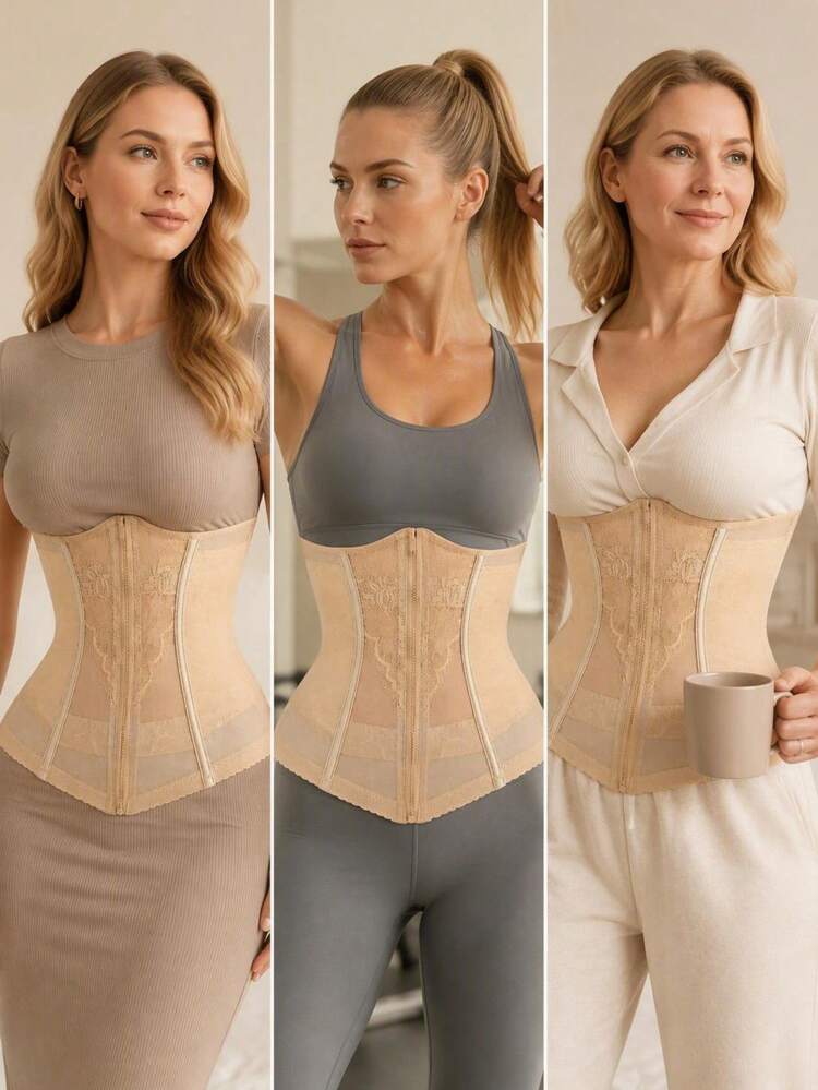 Tummy Control Waist Cincher For Women - Apricot - View 5