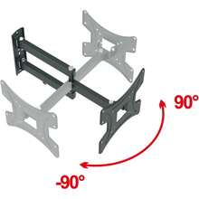Full Motion TV Wall Mount For Most 32-55 Inch TVs, Max VESA 400 X 400mm, TV Monitor Wall Bracket With Swivel, Tilt, Extension, And Level Adjustment, Holds Up To 55 Lbs - Multicolor - View 4