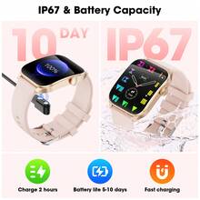 Hwagol Women's Smart Watch With Call/Answer Function, 100+ Sports Modes, Sleep Monitoring, Men's Smart Watch, Compatible With Android And IOS - View 5