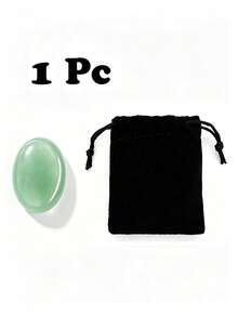 QYDCX 1/3/5 Pcs Natural Thumb Worry Stone Polished Crystal Palm Stone With Black Velvet Pouch, For Meditation Home Table Decor DIY Craft Gift - Multicolor - View 9