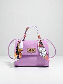 1 buah Tas Tangan Syal Motif Buaya Warna-warni untuk Anak Perempuan, Tas Mini Modis dengan Kunci, Tas Selempang Serbaguna, Cocok untuk Bepergian dan Beraktivitas Sehari-hari, Tersedia Berbagai Warna - Pola Buaya M1334 - View 13