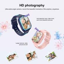 兒童智能手錶 1.75 吋 HD 螢幕，IP68 防水，GPS+LBS+WIFI 三重精準定位，地理圍欄警報，雙穿戴設計親膚錶帶與矽膠保護套，內建 7 款兒童遊戲，男孩女孩兒童安全追蹤手錶 - 查看 8