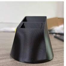 1pc Dual Slot Remote Control Holder, Suitable For TV/DVD/Blu-Ray Player/Audio System/Game Console, Living Room/Bedroom Media Storage, Decorative Remote Control Storage Box With Storage Space, Cosmetic Organizer, Pen Holder, Stationery Storage Tube - Model B - View 12