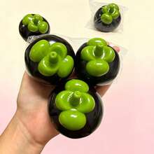 Crunchy Mangosteen Squeeze Toy, Filled Blocks, Squeaky & Shapeable, Slow Rebound, ASMR Sensory Stress Relief Fidget Toy, Fingertip Toy, Suitable For Teens And Adults, Christmas Gift - Multicolor - View 4