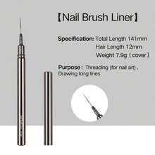 Professional Nail Art Brush Set, Metal Handle Nail Brushes For Gel Polish, Acrylic, French, Liner, Painting, Manicure Tools - Black - View 24