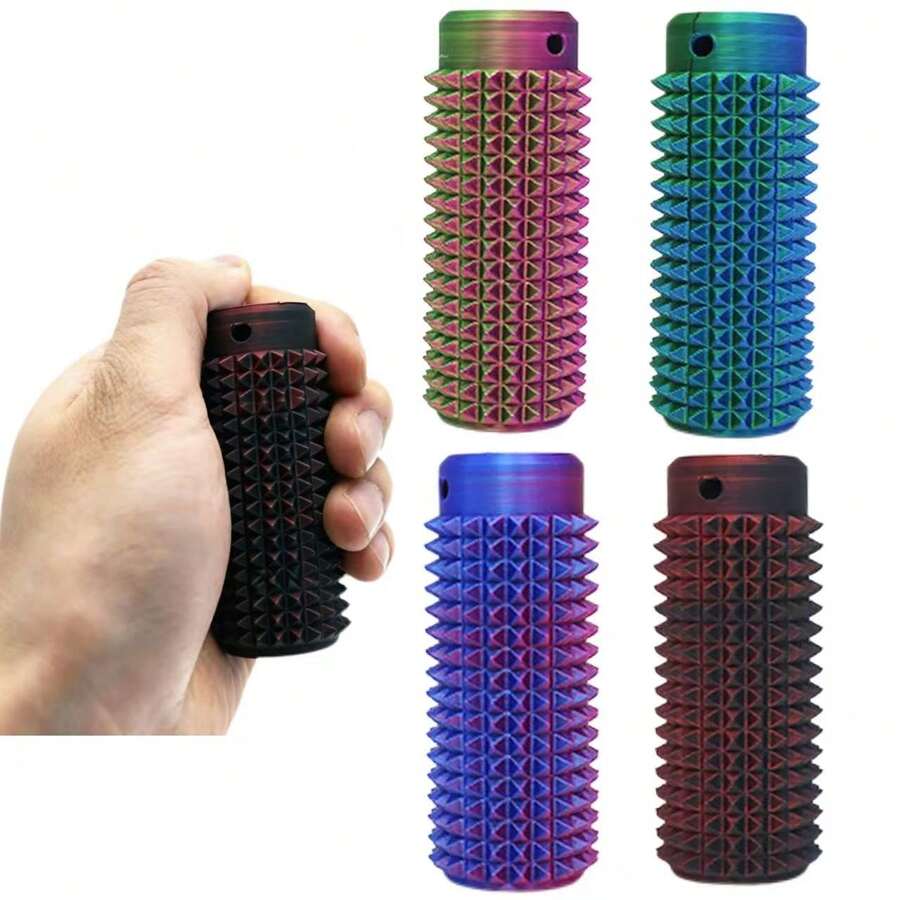 3PCS Spiky Grip Toys - Random Colors, Portable Relaxation Massager, Adult Anxiety Relief Tool, Suitable For Teenagers Indoor Desk Decor, Creative Gift