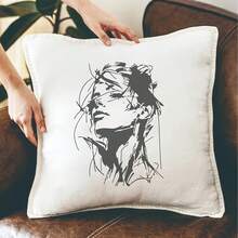Beautiful Woman Template, A4 Size Reusable Plastic Painting Stencil, Suitable For Fabric Farmhouse Art Projects And DIY Crafts. Applicable For Wall Murals T-Shirts Home Decor, Easy To Use 11.7 Inch X 8.3 Inch Template - A - View 4