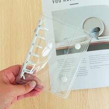 Loose-Leaf Binder Notebook, Transparent PVC Soft Cover With Double Snap, Refillable Loose-Leaf Diary, DIY Photo Album For Photos, Stickers And Cards Storage And Organization, Suitable For K-Pop Merchandise Collection - Single Piece - View 11
