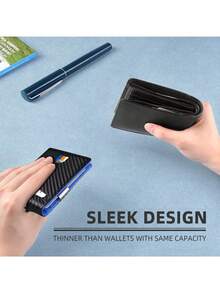 HOVI'S Men's Wallet Anti-Theft Slim Wallet For Men & Card Holder For Men With Clip Fashion Thin Multifunction Men Credit Card Holder Front Pocket Wallet - Multicolor - View 5