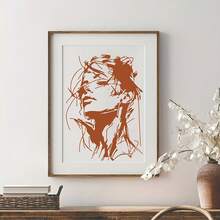 Beautiful Woman Template, A4 Size Reusable Plastic Painting Stencil, Suitable For Fabric Farmhouse Art Projects And DIY Crafts. Applicable For Wall Murals T-Shirts Home Decor, Easy To Use 11.7 Inch X 8.3 Inch Template - A - View 6