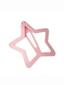 1pc Large Hollow Star Hair Clip, Giant Five-Pointed Star Hair Clip, Y2K Style Back Of Head Hair Clip, Unique Exaggerated Hair Accessory - Multicolor - View 8