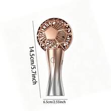 Football Trophy Style Hand Fan, Portable Fan With Ball Design And Gradient Base, Ideal Gift For Sports Fans, Events And Parties - Blue - View 8