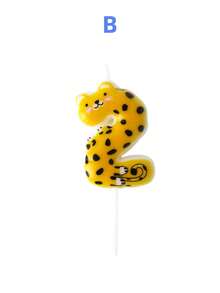 Hand-Painted Digital Candles With Cute Forest Animal Pattern, Suitable For Autumn Decor, Souvenirs, Camping, Kitchen Use, Christmas Gifts, Party Favors, Kitchenware, Home Decor And Accessories, Party Decoration And Arrangement Supplies - View 5