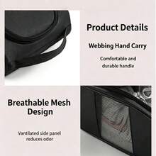 1pc Multicolor Shoe Storage Bag, Simple Oxford Cloth Rectangular Mesh Breathable Handheld Shoe Bag, Suitable For Travel, Business Trip, Sports, Fitness, All Seasons - View 10