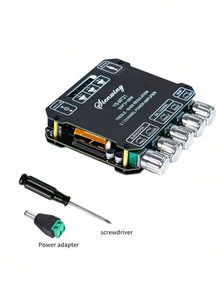 ZK-MT21 Neutral Logo No Brand 2.1 Channel Digital Module 50W*2+100W Suitable For High-Frequency, Low-Frequency And Subwoofer