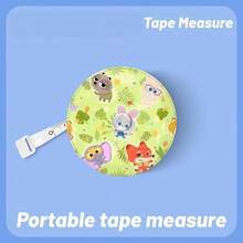 1pc Disney [One-Click Retraction] 2.0m Tape Measure, Zootopia Nick & Judy Mini 2m Soft Measuring Tape For Clothes, Waist, Bust, Hips And Height Measurement - Multi-color - View 3