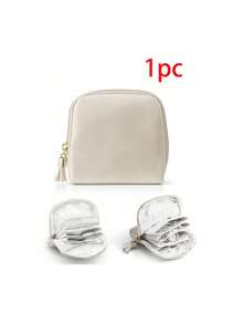 1pc Travel Jewelry Storage Box, Small Jewelry Bag With Compartments, Suitable For Women's Travel, Can Store Necklaces, Earrings, Bracelets, Perfect Gift For Mom, Friends, Multiple Styles - Multicolor - View 11