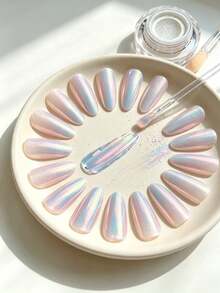 Ultra Bright Mirror Aurora Nail Powder Glitter Decoration, Suitable For Professional Beginners DIY, Comes With Applicator - Multicolor - View 3