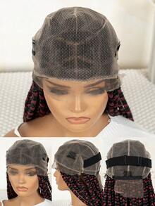 32 Inch Front Lace Synthetic Wig, Women's Fashion Braided Wig, High Density, Full Lace Area, Heat Resistant Synthetic Wig, Soft And Comfortable, Suitable For Daily Wear, Colorful Gradient Braided Women's Synthetic Wig Halloween, Cosplay - Piano Color - View 10