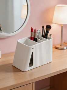 1pc Cut-Out Storage Box Featuring Multi, Room Decor,Suitable For Living Rooms, Bedrooms, Desks, And Entryways.With Its Vertical-Ribbed Cut-Out Pattern, It Is An Desktop Organizer And A Practical Gift For Friends.Christmas,Halloween - Multiple Styles - View 5