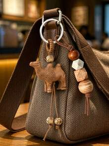 Wood Animal,Camel Charm Keychain,Bag Charm,Key Ring Accessories Gifts For Car,Women Vacation Accessory Gift,Backpacks,Hand Bag,Diwali Gift,Eid Al-Fitr - Multicolor - View 7