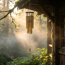 Vintage Hanging Wind Chime For Garden, Patio, Home Decor, Courtyard, Balcony, Tea Room, Traditional Style Decorative Ornament, Holiday Gift - 27-tube - View 4
