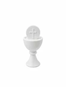 Ornamen Cawan Suci dan Salib. Cocok untuk Dekorasi Upacara Gereja. Hadiah Kenang-kenangan yang Luar Biasa untuk Komuni Pertama, Baptisan, atau Pengukuhan, Sempurna untuk Anak Laki-laki, Perempuan, dan Teman atau Anggota Keluarga yang Religius. - A - View 10
