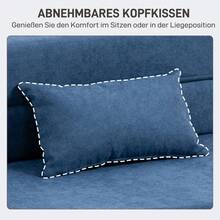 Schlafsofa-Set - Blau + Schaumstoff - Übersicht 10