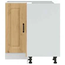 Mueble de cocina esquinero vidaXL Kalmar, roble artesanal. - Marrón - Ver 5