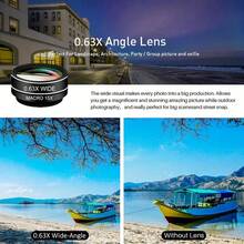 11-In-1 HD Multi-Function Phone Lens Kit - Macro Wide Angle Fisheye CPL/Starlight/Filter Phone Lens - Suitable For Most Smartphones - Mobile Phone Lens Kit - View 5