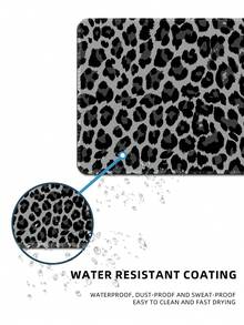 Large Desk Mouse Pad, Grey‑Black Leopard Animal Print, Non‑Slip Rubber Base Keyboard Mat For Home Office Gaming Desktop Decoration - View 8