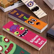 30pcs Cartoon Halloween Bookmarks, Doodle Bookmarks, Reading Bookmarks, Birthday And Christmas Gifts - View 1