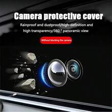 Car Rear View Camera Rain Visor Hood Waterproof Protective Cover Backup Camera Sun Shade Rain Shield Universal PVC Accessories - Rain Cover - View 7